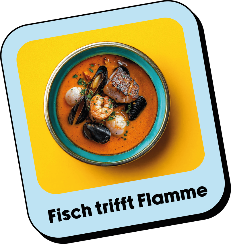 Fisch trifft Flamme
