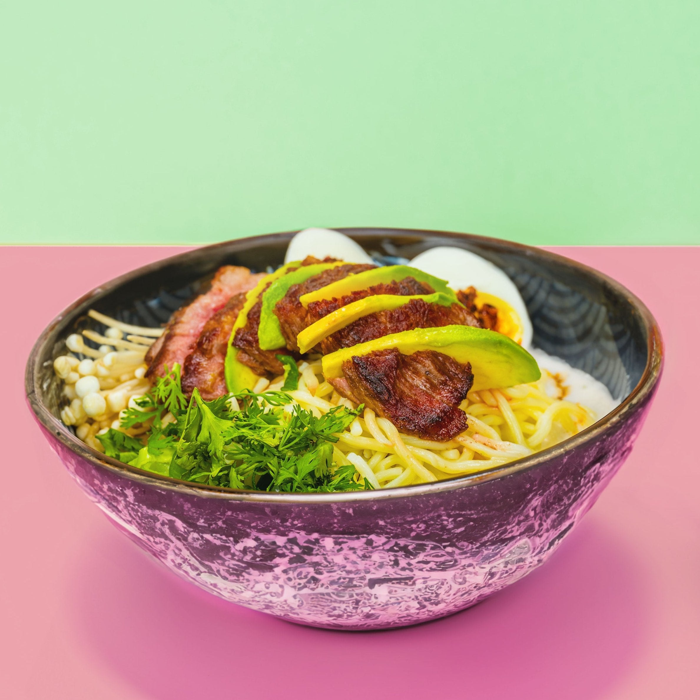 Ramen Wagyu Bruhe und Wagyu Tare Nudel