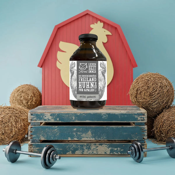 Bio Knochenbrühe Freilandhuhn Pur & Paleo 525ml